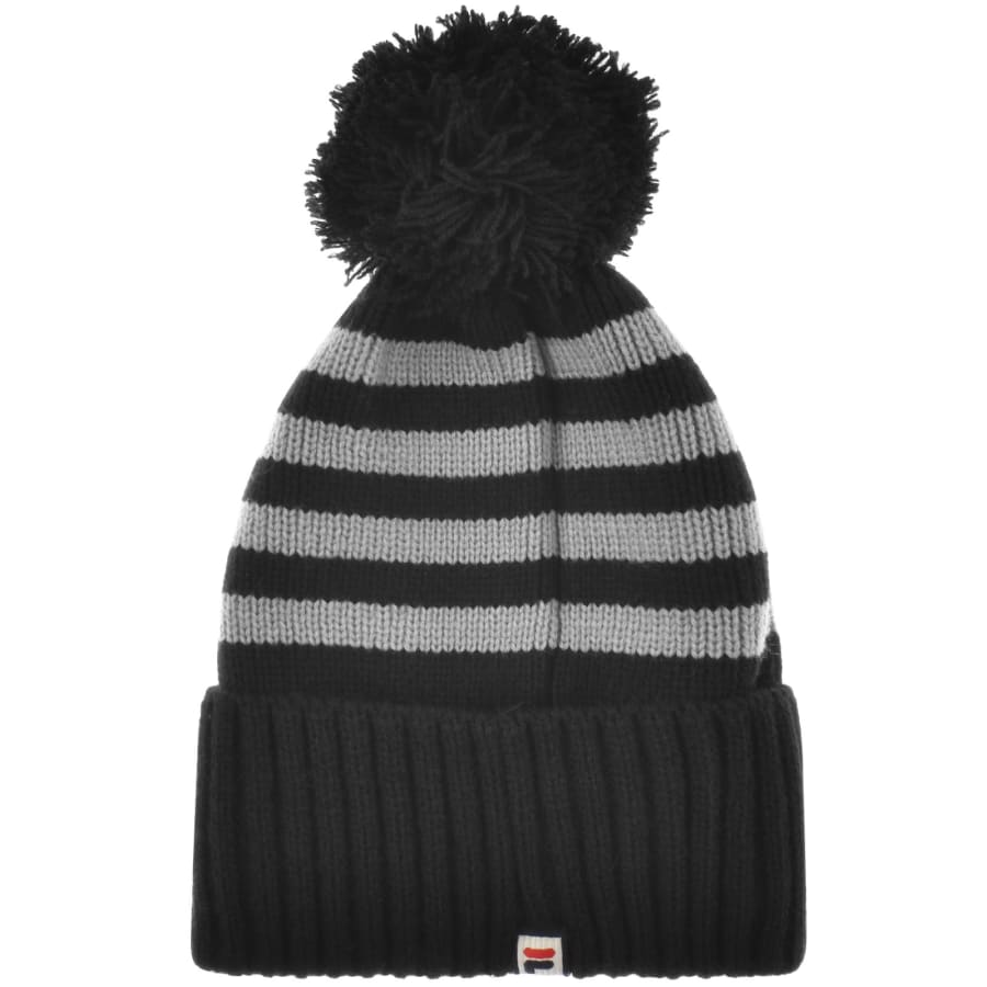 Fila Vintage Markee Beanie Hat Black Mainline Menswear Denmark